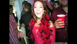 College bi-otches porked at halloween party