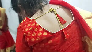 Bhabi with Saree Red Red-hot Neighbours Wife